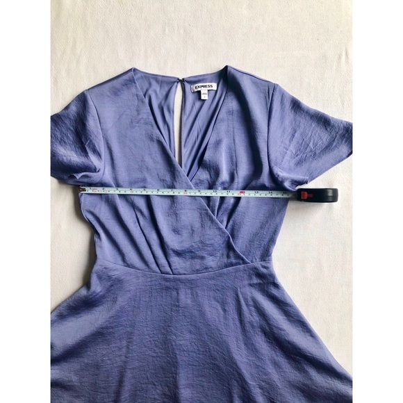 Express - Satin A Line Mini Dress - Picture 4 of 4